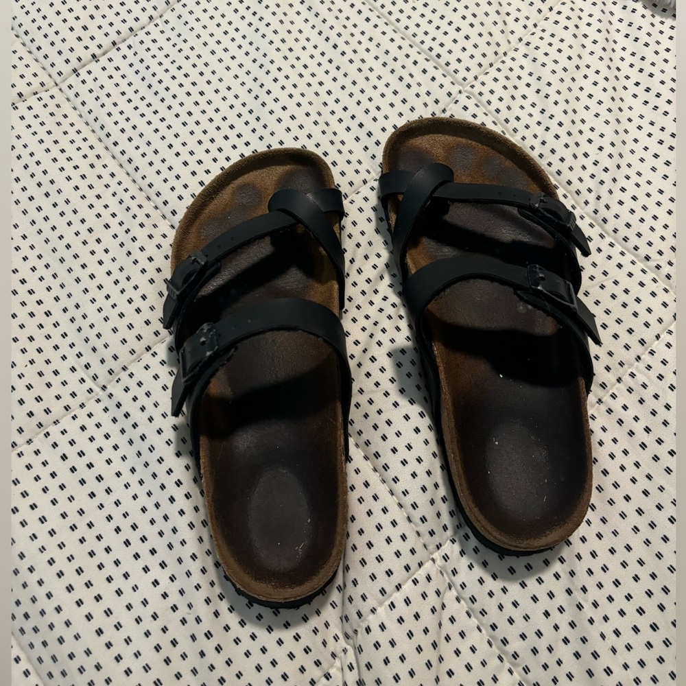 Black Birkenstocks Size 37